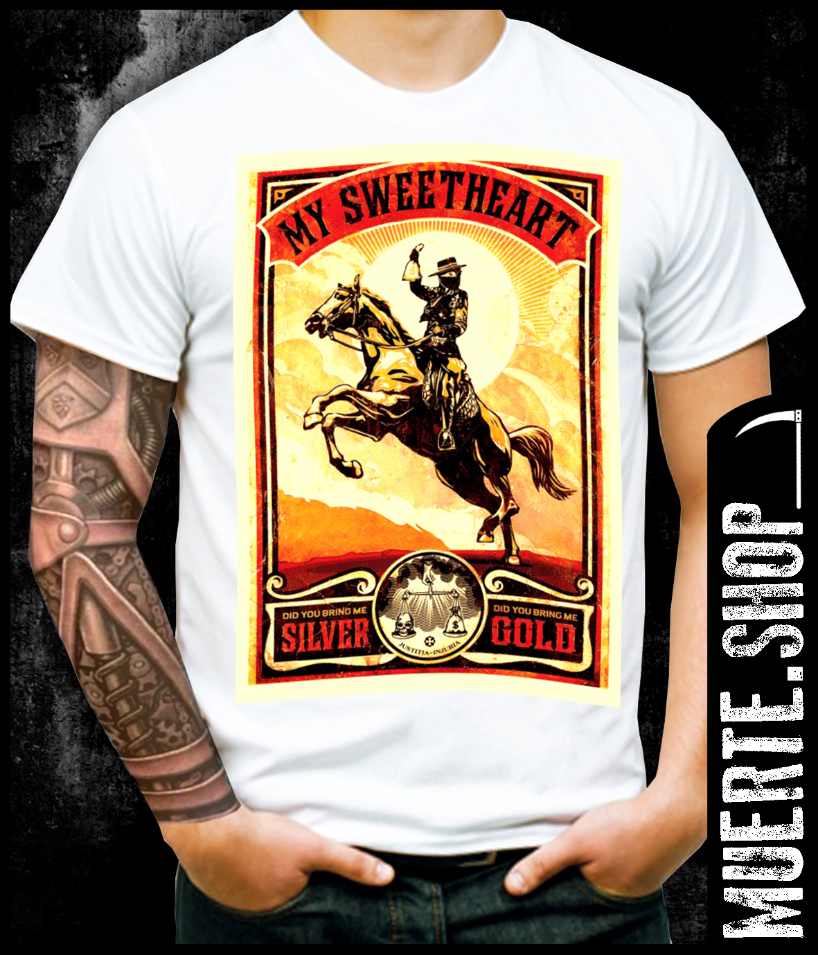 Тениска SILVER GOLD COWBOY